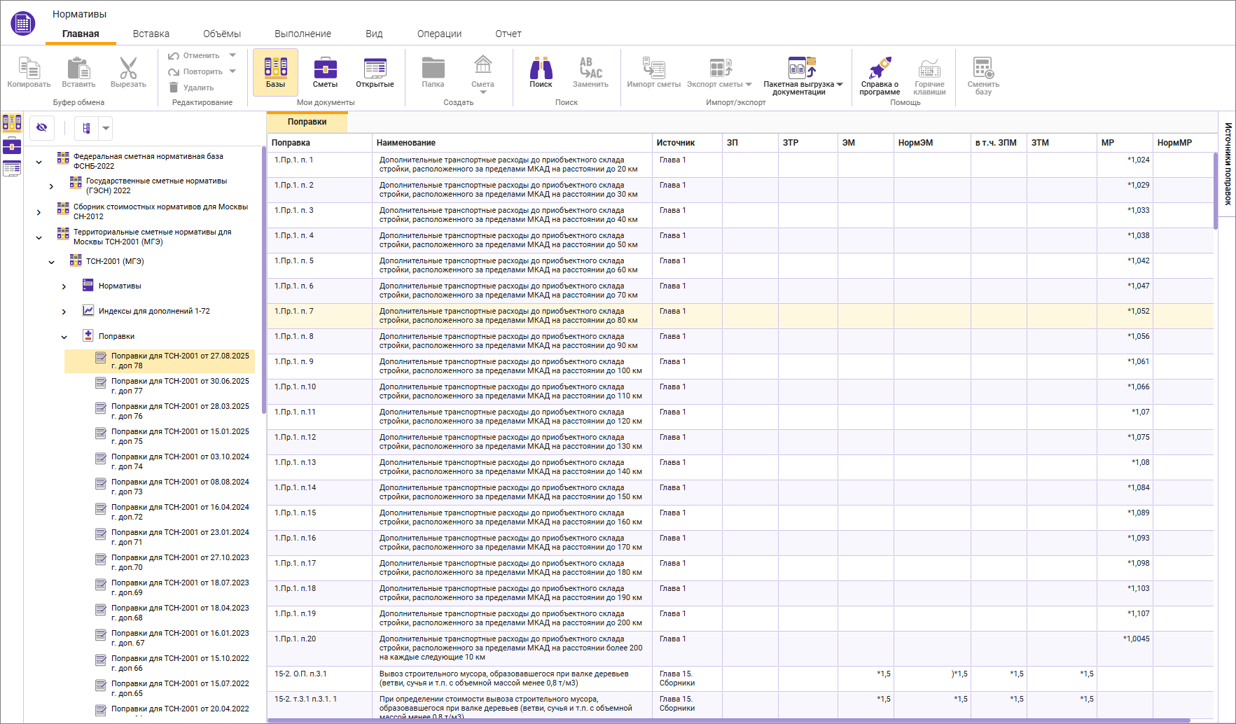 Сметный офис. Сборники поправочных коэффициентов